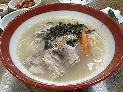 Jeju Gogi Guksu (Pork Noodle Soup)